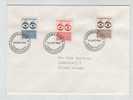 Denmark FDC 24-10-1966 Refugee 66 Complete Set Of 3 On Cover - Refugiados