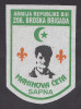 BOSNISCHE ARMEE - BOSNIAN ARMY - 206.MOUNTAIN BRIGADE - MAHINOVA CETA ,SAPNA , Very Rare Sleeve Patch ! - Blazoenen (textiel)