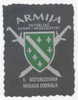 BOSNIAN ARMY - BOSNISCHE ARMEE * MUSLIM  / 5.MOTORIZED BRIGADE - DOBRINJA ,extremely Rare Sleeve Patch !!! - Escudos En Tela