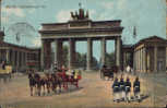 Allemagne-Carte Postale Circulee 1912- Porte De Brandenbourg - Porta Di Brandeburgo