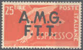 TRIESTE - EXPRESS - 1947 - 25 Lira  - MNH ** - Posta Espresso