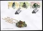 POLAND FDC 2003 100 YEARS OF MOTOR CYCLE BIKES SPORTS - Motorbikes