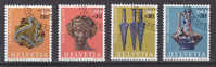 1975    PP      N° 166 à 169         OBLITERES     CATALOGUE  ZUMSTEIN - Used Stamps