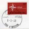 20 Jahre NATO 1969 Luxemburg 794 Plus FDC O 1€ Emblem Windrose CEPT Sympathie - Ausgabe Cover From Luxembourg - Storia Postale