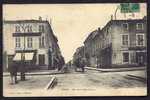 CPA  ANCIENNE- FRANCE- FEURS (42)- RUE DE LA REPUBLIQUE AVEC BELLE ANIMATION- ATTELAGE UTILITAIRE GROS PLAN- COMMERCES- - Feurs