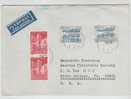 Sweden Cover Sent Air Mail To USA SLITE 7-10-1965 - Covers & Documents