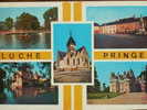 72 - LUCHE-PRINGE - La Plage, L´ Hôtel De La Boule D´Or, L´ Eglise, Le Château De Gallerande... Multivues (CPSM) - Luche Pringe