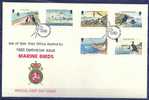 Man Isle 1983 Birds Oiseaux  Aves Marinas Marine FDC - Marine Web-footed Birds