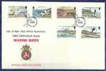 Man Isle 1983 Birds Oiseaux  Aves Marinas Marine FDC - Albatro & Uccelli Marini