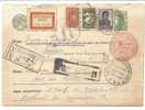 RECOMMANDE DE CHARKOW PAR AVION SUR ENTIER POSTAL - Briefe U. Dokumente