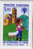 Gedenkblatt Zum Kinder-Jahr Andorra 125+ 300 ** 3€ Auf Schulweg Und Mit Lamm - Covers & Documents