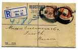 GRANDE BRETAGNE / ENTIER POSTAL REGITERED / STATIONERY / PERFIN / S NV C  1913 - Entiers Postaux