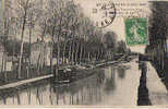 51 AY - Le Canal Et Le Pont Du Chemin De Fer Pris Du Pont Victor Hugo (peniche) - Ay En Champagne