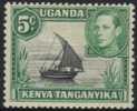 Kenya Uganda Tanganyika - 1938 KGVI 5c Black And Green MH* - Kenya, Oeganda & Tanganyika