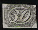 M651 - BRASIL- 1844-1846 - MI#: 5 - MINT- 30 R. BLACK - CV€: 180.00 - Unused Stamps