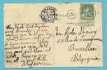 110 Op Kaart "Forest Gare" Met Stempel LODELINSART Op 13/08/1914 Naar BRUXELLES Op 13/08/1914 (Offensief W.O.I) - Other & Unclassified