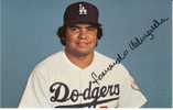 Fernando Valenzuela Los Angeles Dodgers Major League Baseball Player Pitcher On C1980s Vintage Postcard - Baseball