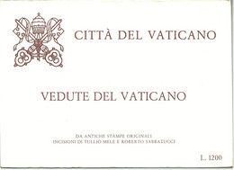 CG 1982 Vaticano KIT 4 Cartoline Postali  Lire 300 + Lire 80 Vedute Del Vaticano - Annullo PAX 1987 - Postwaardestukken