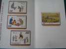 Folder 1975 Ancient Chinese Painting Stamps- Festivals For New Year Firework Acrobat Monkey Folklore Dog - Año Nuevo Chino