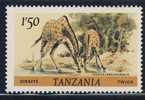 Tanzania 1980 Mi 168 A YT 170 SG 314 ** Giraffa Camelopardalis / Giraffe / Girafe / Twiga - Girafes