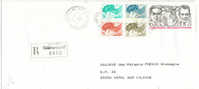 1983-29-3 Lettre Recommandée R1+AR Tarif 1/6/82 1e éch AV55+ 4 Couleurs Gandon Renac Brain/Vilaine Ille-et-Vilaine - Postal Rates