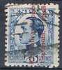 40 Cts Alfonso XIII Tipo Vaquer De Perfil Sobrecarga Republica, Num 600 º - Used Stamps