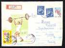 Halterophile 1966  REGISTRED COVER STATIONERY. - Weightlifting