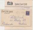 US - 3 -  1954 FORT PITT HOTEL ADVERTISEMENT COVER + Letter  From PITTSBURGH To INDIANA - Lettres & Documents