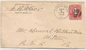 US - 3 -  1905 VF ENTIRE COVER From EAGLES MERE, PA To MILTON - 1901-20