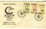 CYPRUS FDC MICHEL 270/72 EUROPA 1966 - 1966