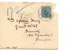 ESPAÑA - 1919 - ALFONSO XIII MEDALLON 25 C. EN SOBRE DE BARCELONA A GRAN HOTEL DE BIARRITZ (FRANCIA) CON LACRE SELLADO - Cartas & Documentos