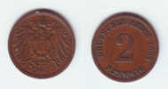 Germany 2 Pfennig 1908 E - 2 Pfennig