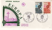 ANDORRE FDC MICHEL 199/200 EUROPA 1967 - 1967