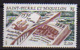 Decouverte Des Iles SAINT PIERRE & MIQUELON Par Jacques Cartier .   1 T-p  Neuf **. Yv.# 470 - Unused Stamps