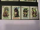 Va Ceremonial De Dance 4 Timbres 1984 - Vanuatu (1980-...)