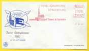 STRASBOURG - FOIRE EUROPEENNE / 1961 EMA  SECAP ILLUSTREE  SUR LETTRE - Briefe U. Dokumente