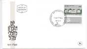 Israel FDC Jerusalem 19-4-1977  MEMORIAL DAY FALLEN SOLDIERS With TAB And Cachet - FDC