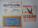 Buvards Biscottes Colibri Daniel Reine De France Amiens - Collections, Lots & Séries