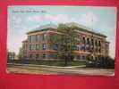 Detroit Mi  {3 Cards 1900's} High School, View Belle Isle Park, Canoes Belle Isle 1 With Cancel 1908 - Detroit