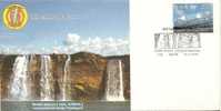 Waterfall, Running Water, River, Hill, Landscape,geography,india, Pictorial Postmark - Briefe U. Dokumente