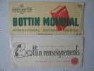 Buvards Bottin Mondial Renseignements Annuaire Commerce - Lots & Serien