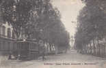 Torino Corso Vittorio E Monumento.tram-viaggiata. 1919 - Transportmiddelen