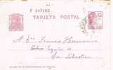 Entero Postal ZARAUZ (guipuzcoa) 1934.  Republica - 1931-....