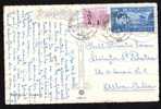 ROMANIA  1948 MONETARY REFORM 2 STAMP ON PC RARE COMBINATION!!. - Lettres & Documents