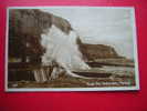 CPA PHOTO -ROUGH SEA ,ROCK A NORE,HASTINGS -  PHOTO RECTO / VERSO-VOYAGEE-CARTE EN BON ETAT - Hastings