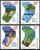 China 1988 J148 Establishment Of Hainan Province Stamps Mount River Coconut Deer Rock Gulf - Isole