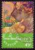 1996 - Cocos (keeling) Islands Quarantine Station 45c BLACK RHINOCEROS Stamp FU - Islas Cocos (Keeling)