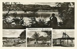 2 AKs Buxheim Memmingen Seegaststätte Mehrbild + Ruderboot ~1940 #03+04 - Memmingen