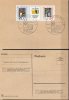 Postkarte 800 Jahre Leipziger Messe 1964 Glas-Herstellung DDR 1052/3 ZD O 3€ Mini FDC Historie Se-tenant Card Of Germany - Brieven En Documenten