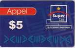 DRC Congo Super Cell Appel Recharge Card $5 - Congo